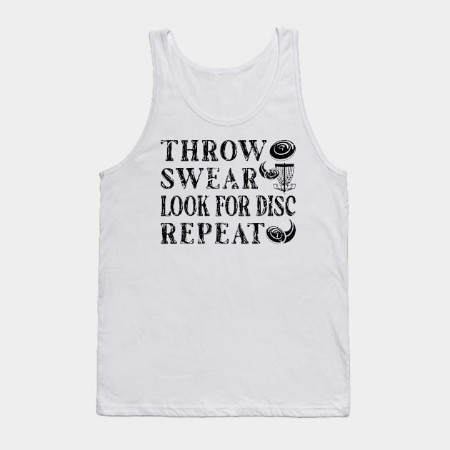 Disc Golf Funny Disc Golfer Tank Top by Humbas Fun Shirts